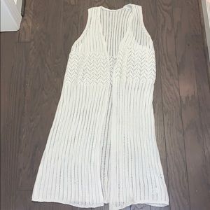 Long and light drapey sweater vest
